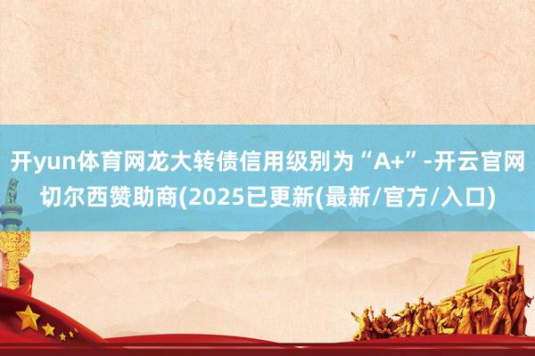 开yun体育网龙大转债信用级别为“A+”-开云官网切尔西赞助商(2025已更新(最新/官方/入口)